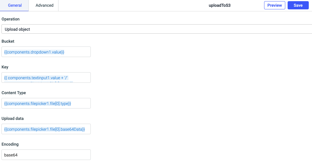 ToolJet - How To - Upload files on AWS S3 bucket