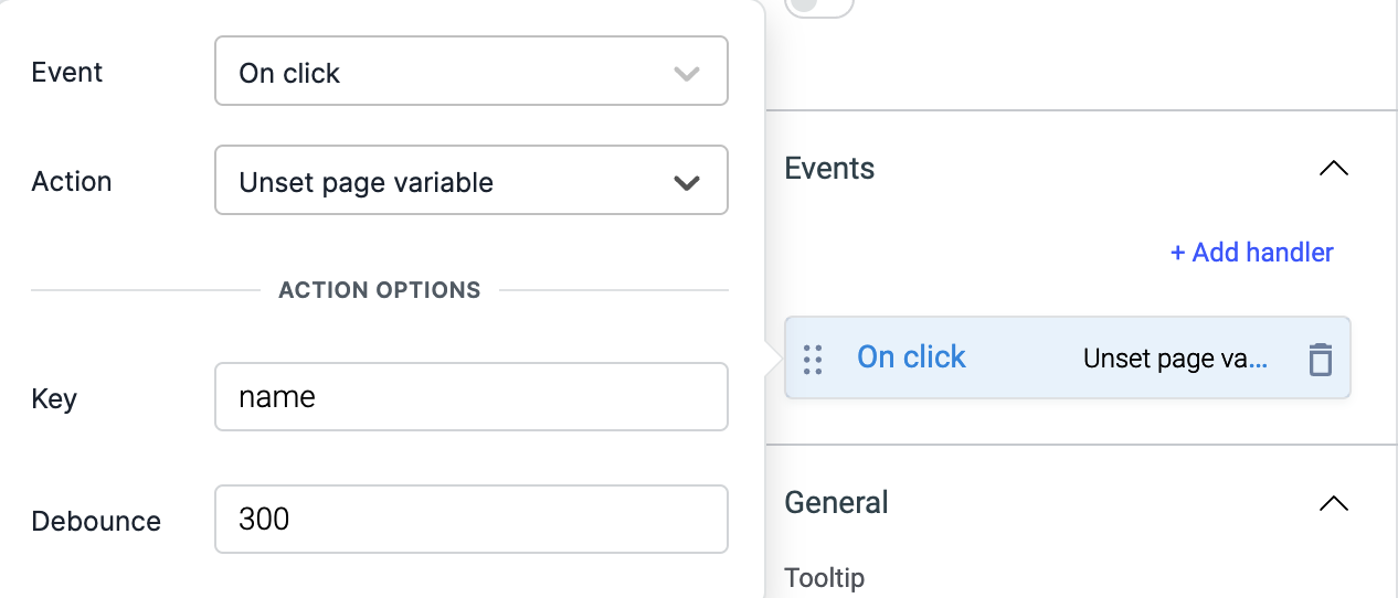 ToolJet - Action reference - Switch page