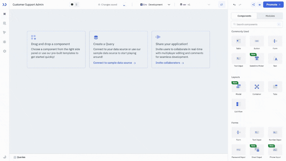 App Builder: Canvas