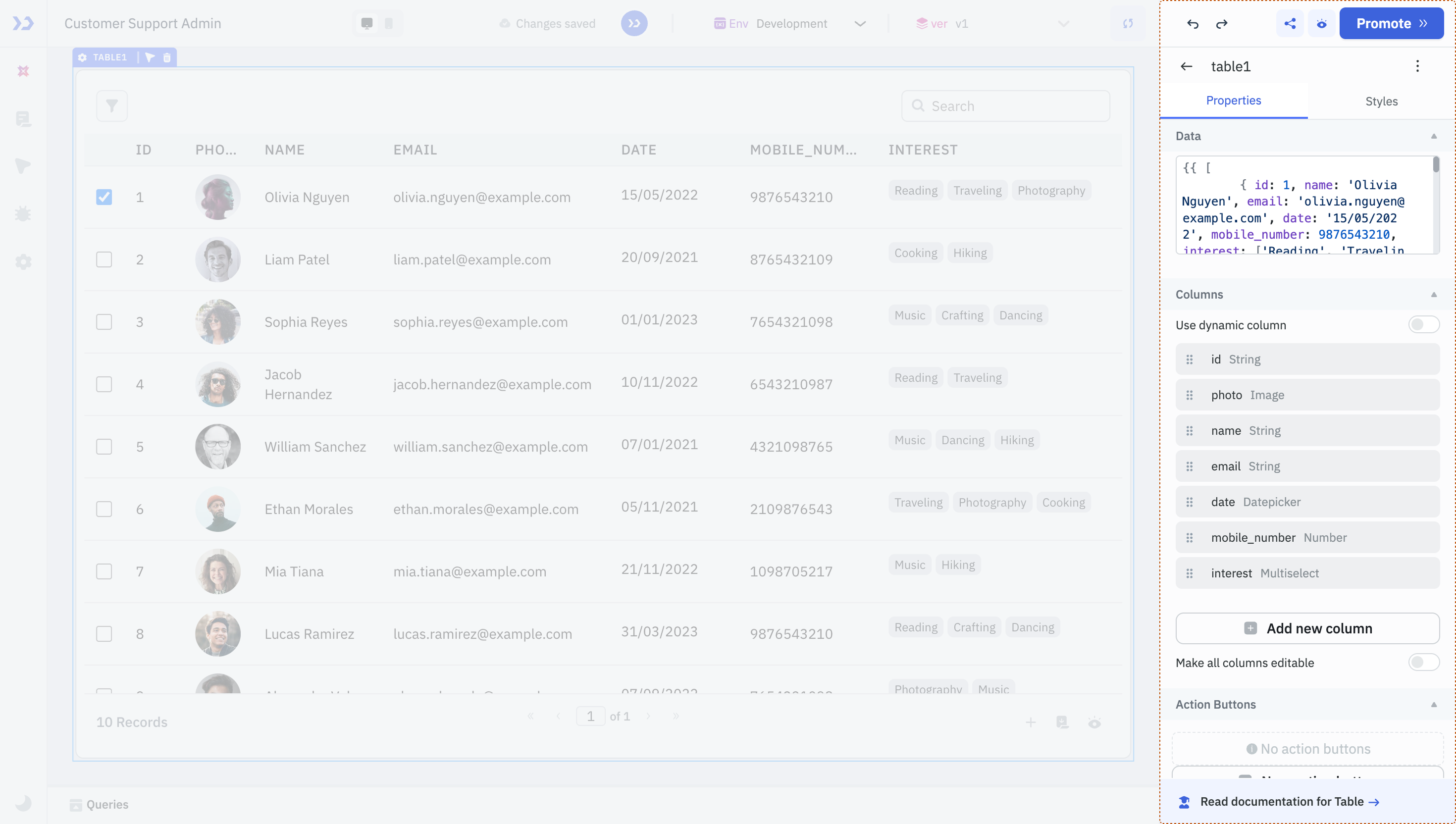 App Builder: Component library