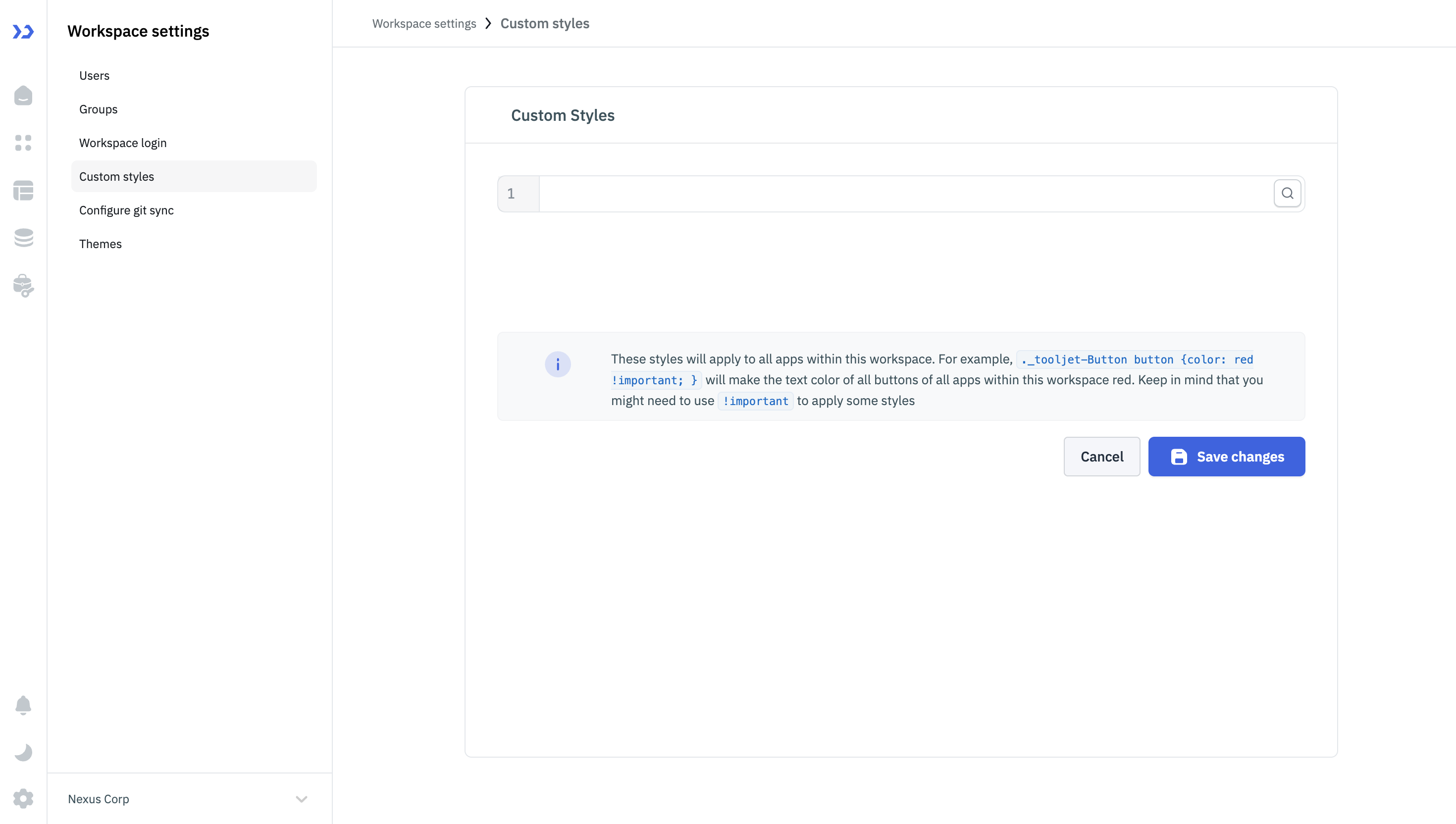 Custom CSS