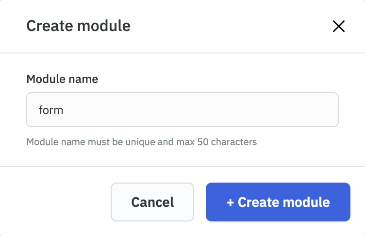 Create Module