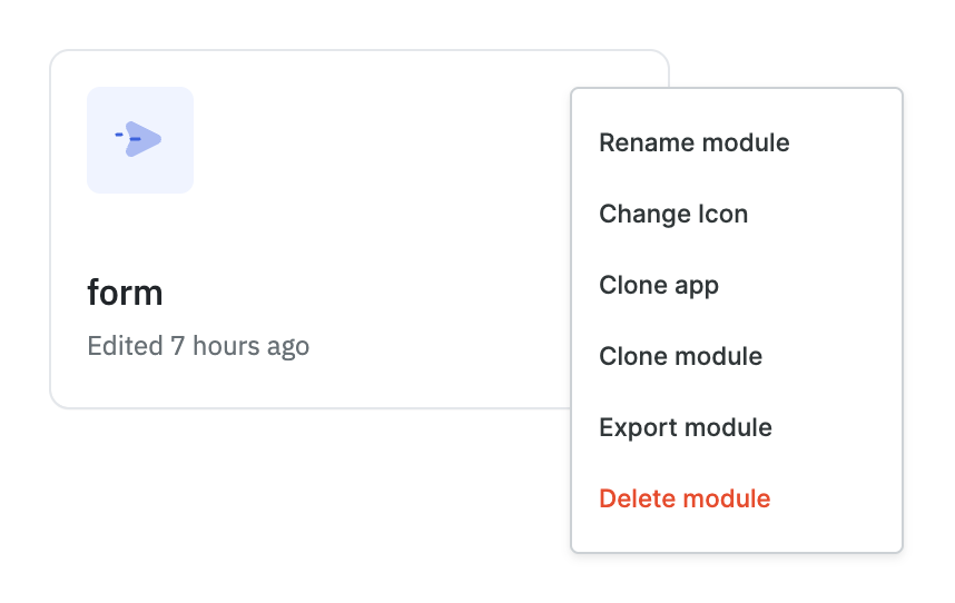 Export Module Button