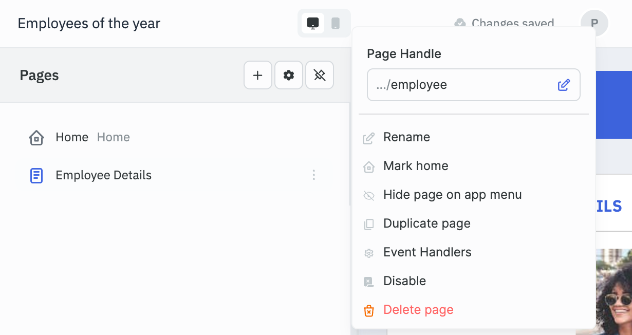 App Builder: Canvas