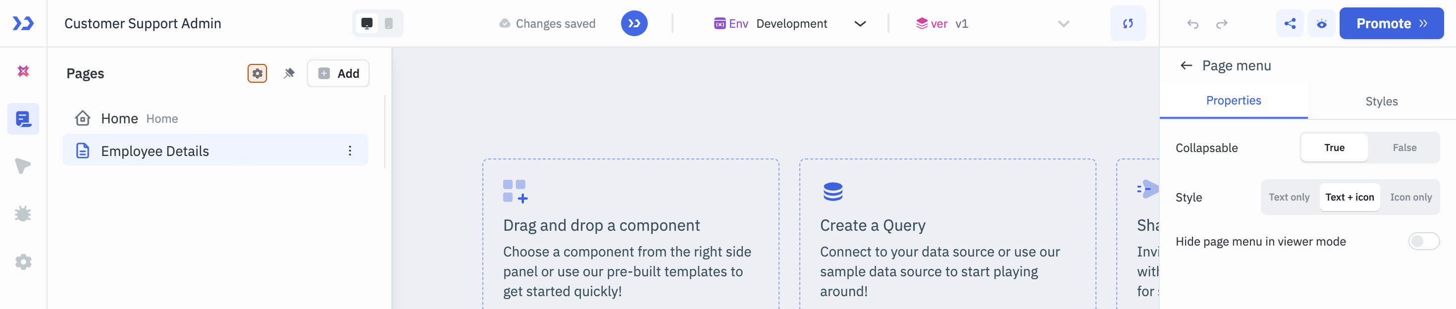 App Builder: Canvas