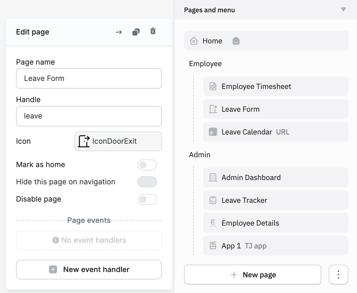 App Builder: Canvas