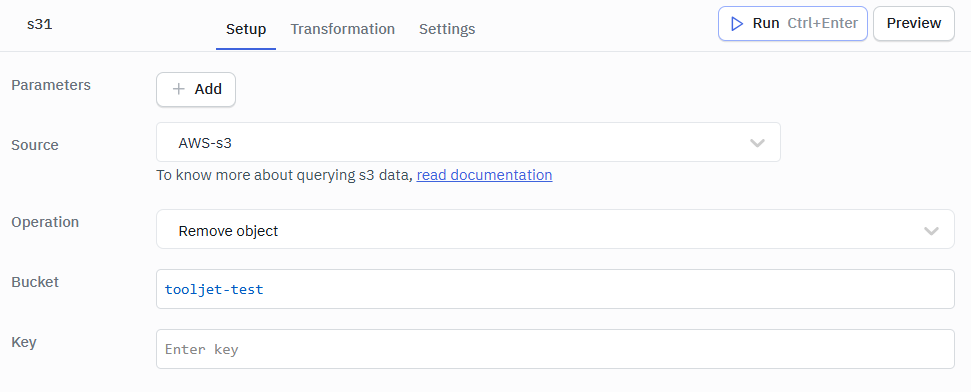 Create a new bucket - S3 operation