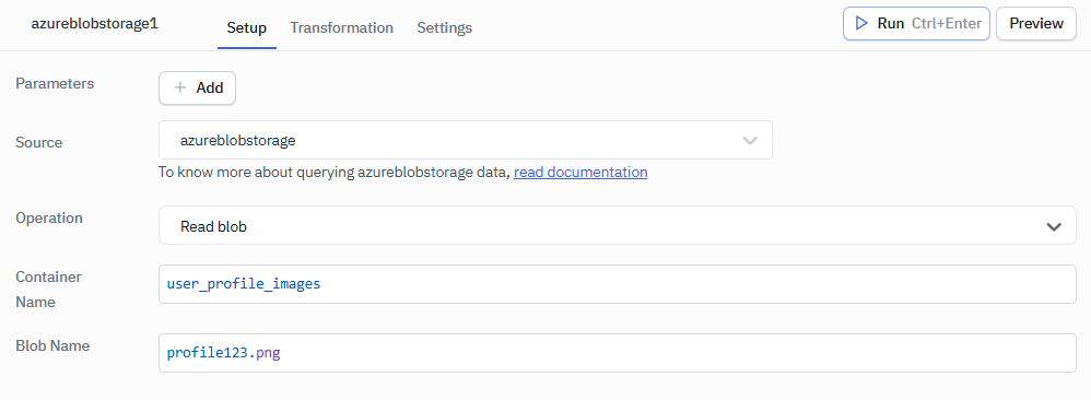 Azure blob: read blob operation