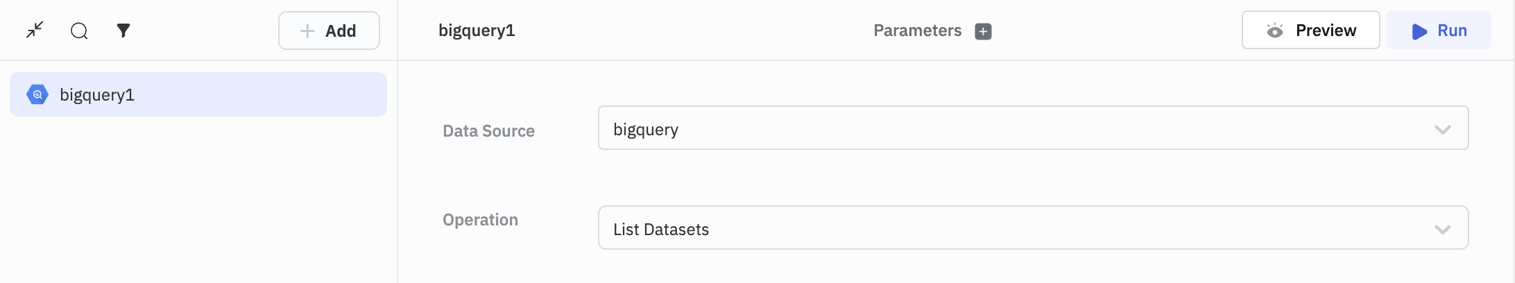 BQ list datasets