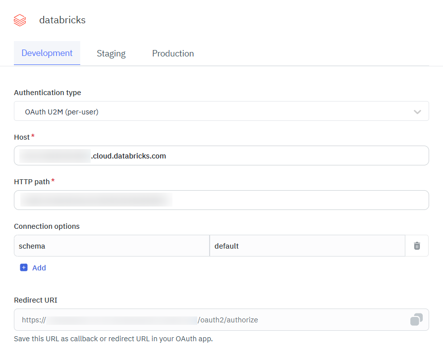 Databricks: OAuth Connection