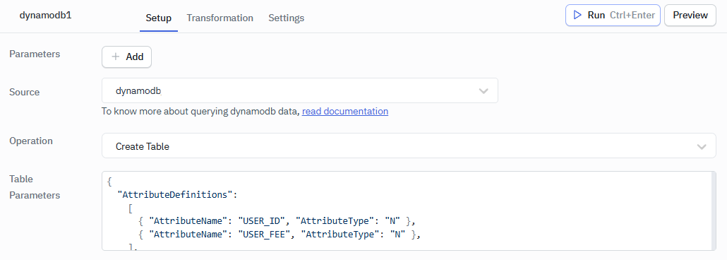 ToolJet - DynamoDB operations