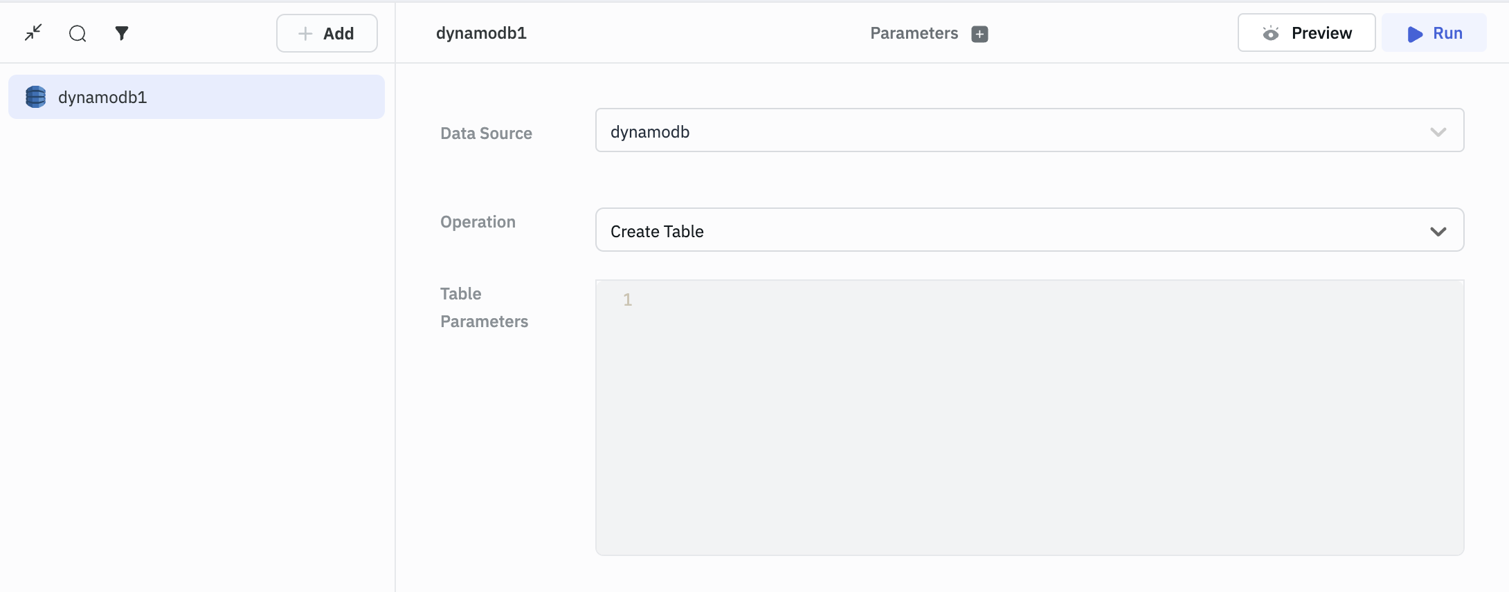 ToolJet - DynamoDB operations