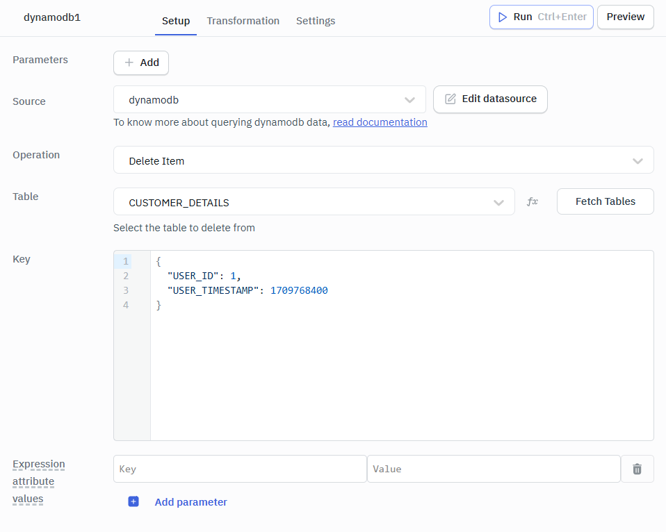 Delete item-DynamoDB