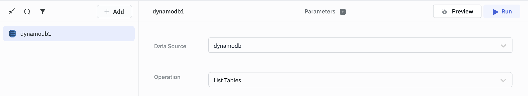 ToolJet - DynamoDB operations