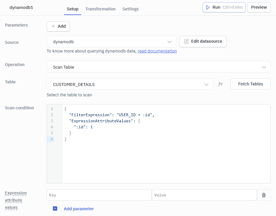Scan table-DynamoDB
