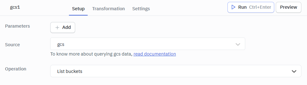 gcs list query