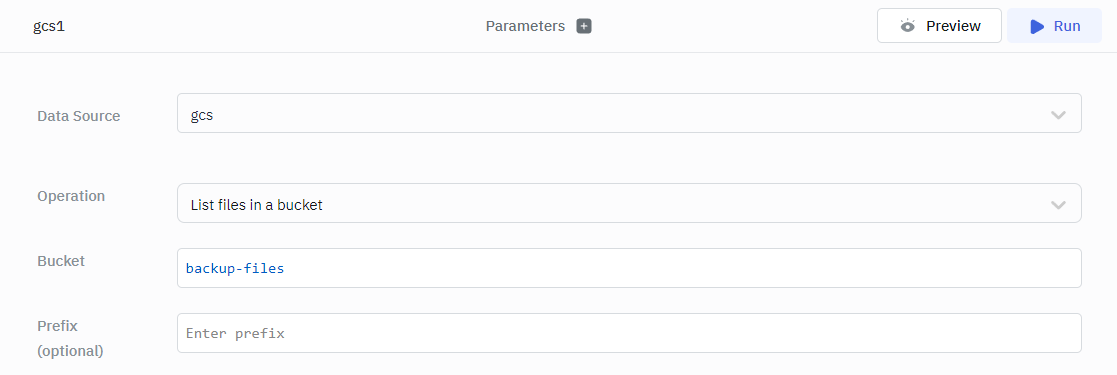 gcs query