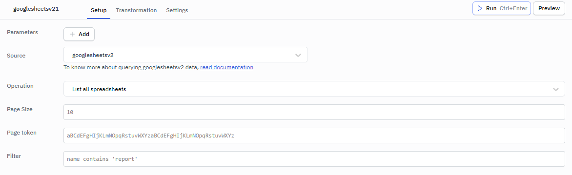list operation