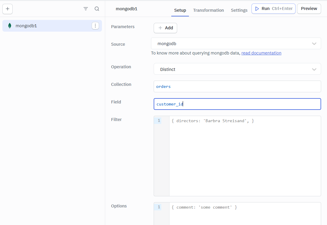 ToolJet - Mongo DB Find One