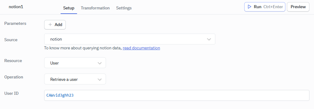 notion user retrieve a user