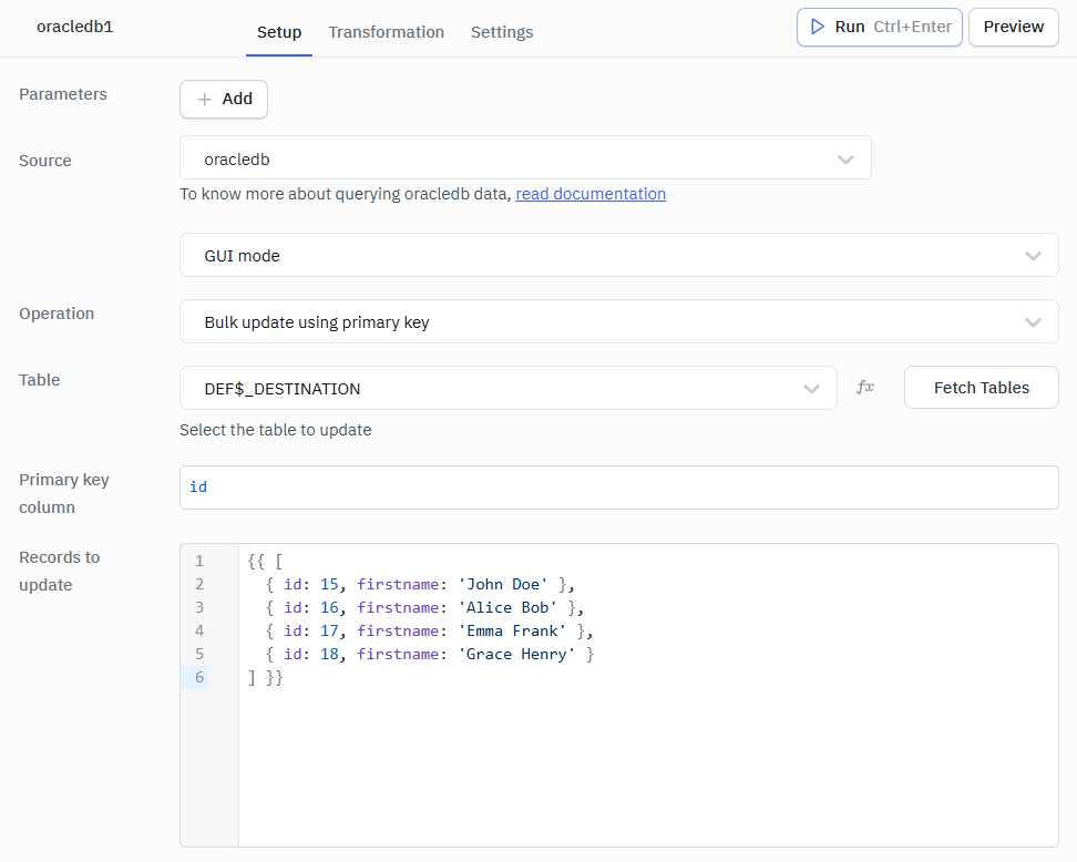 Bulk Update GUI