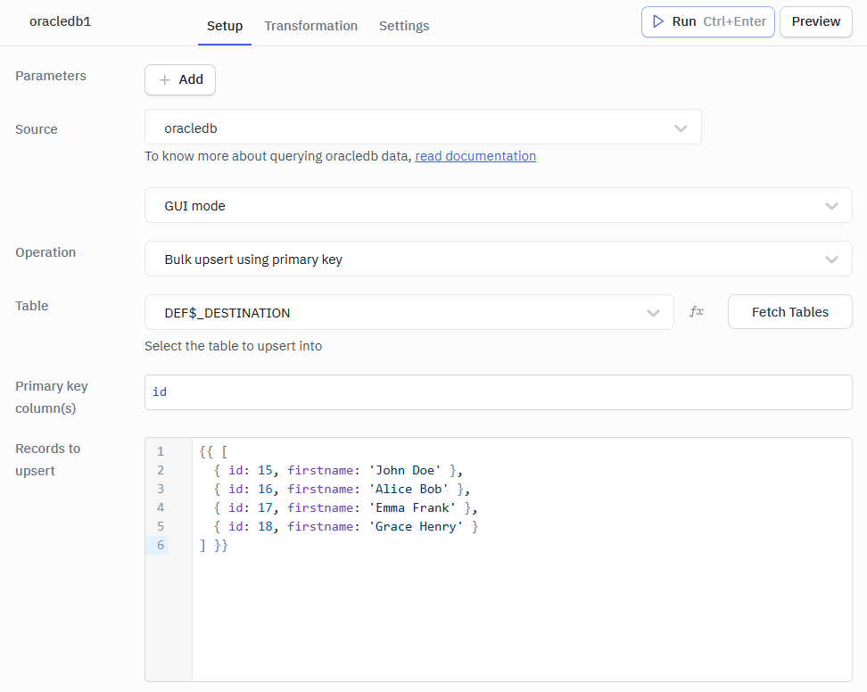 Bulk Upsert GUI