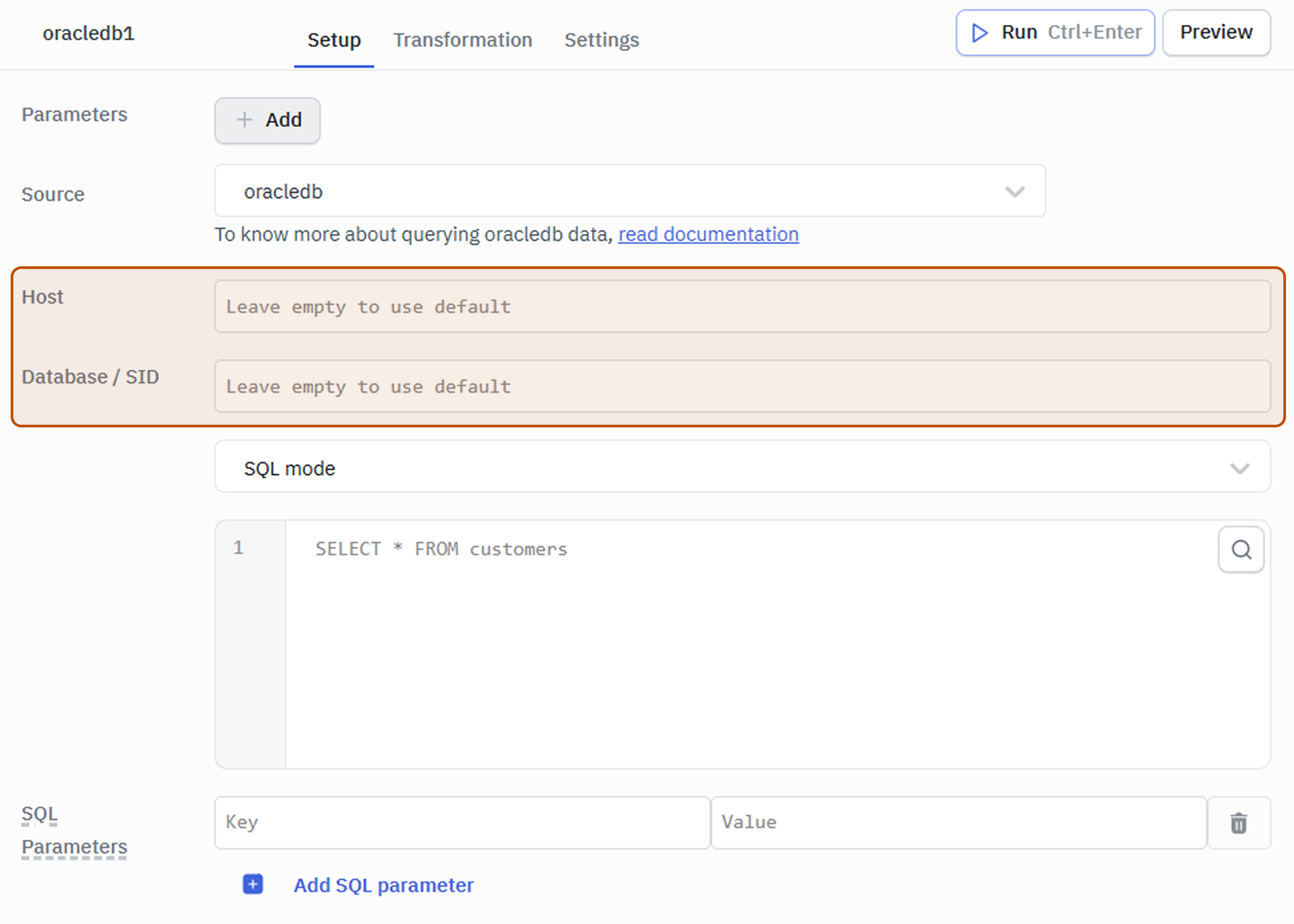 Oracle DB dynamic connection
