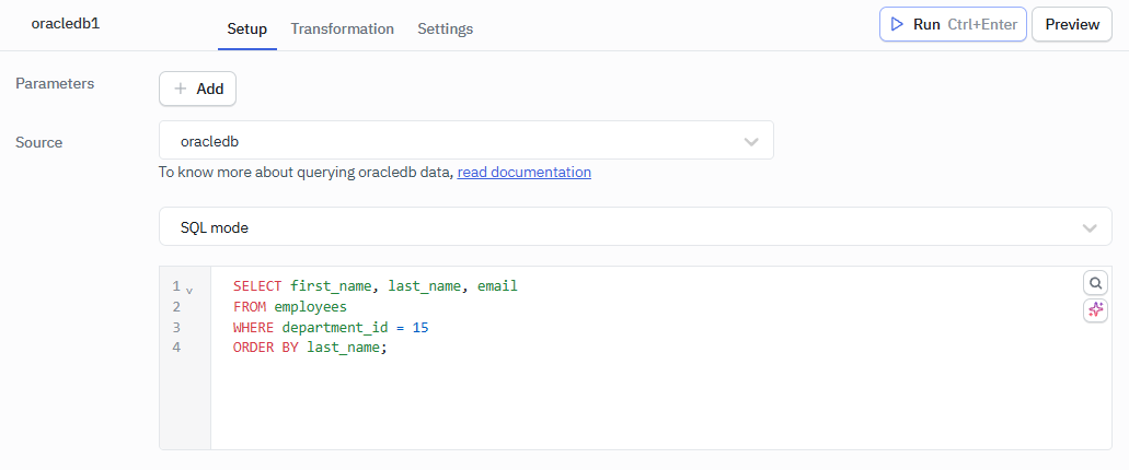 sql mode querying