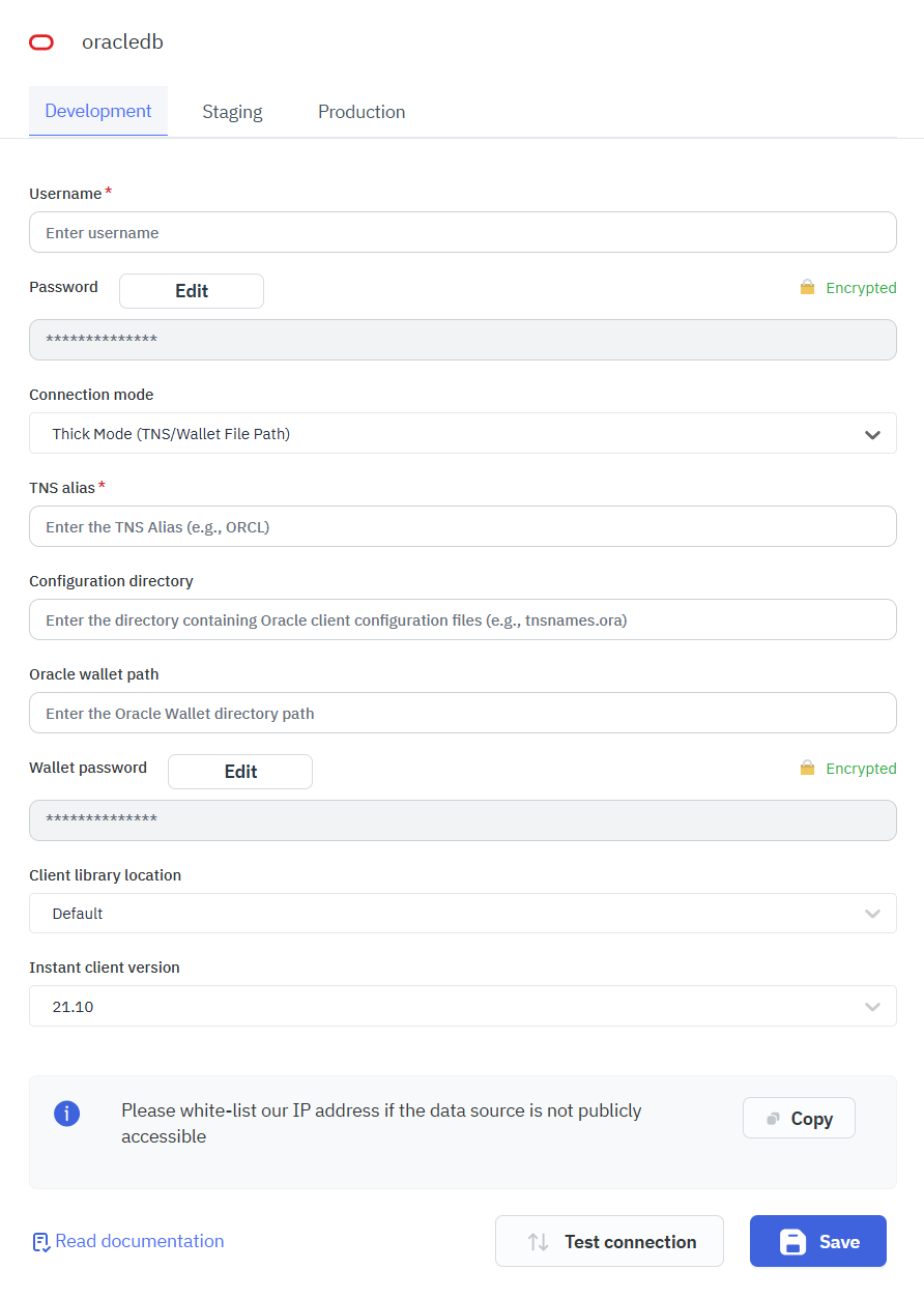 Data source-OracleDB-Connection