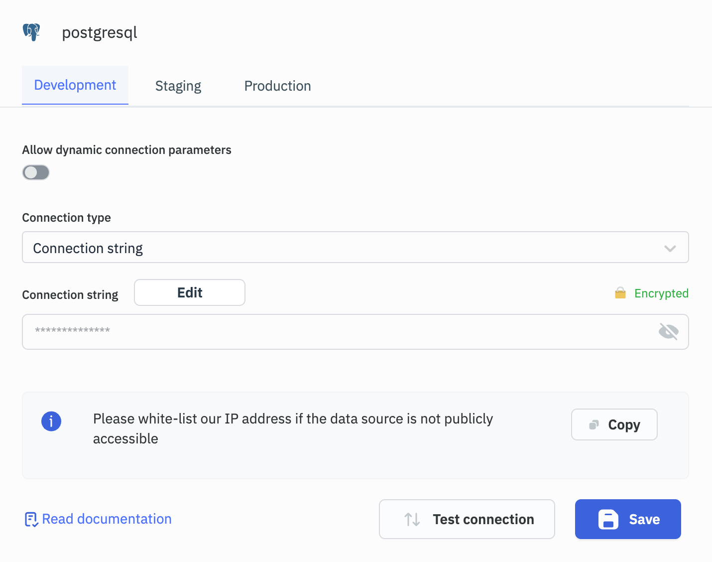 PG connection string