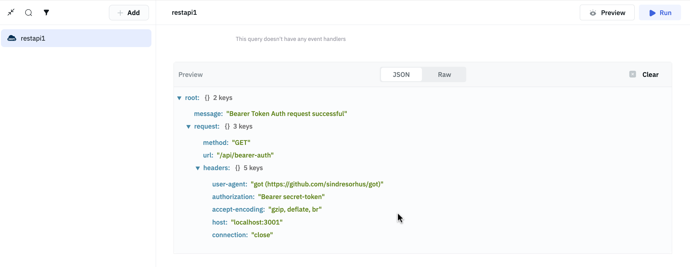 ToolJet - Data source - REST API