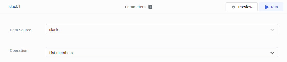 Slack datasource: ToolJet