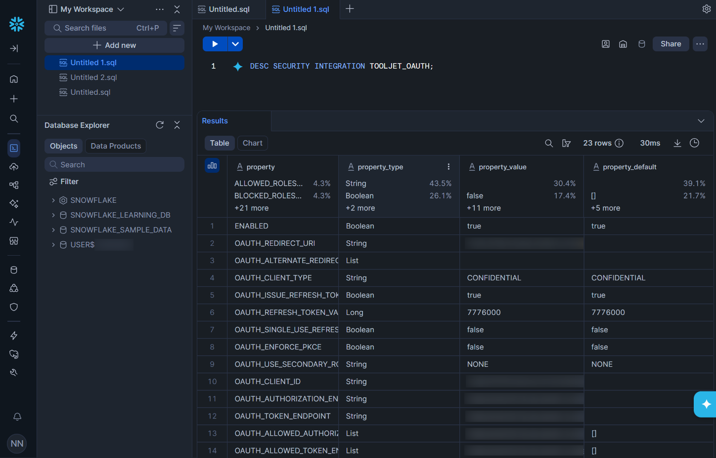 Generate Snowflake Credentials 