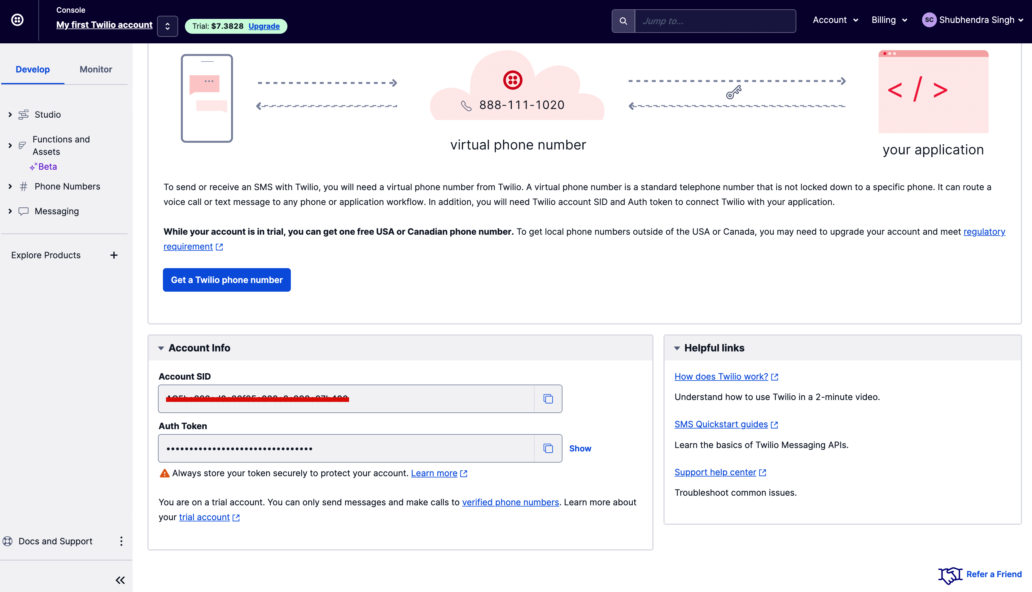 ToolJet - Data source - Twilio