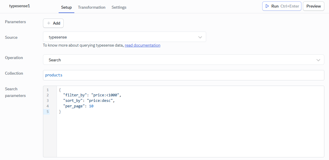 typesense search