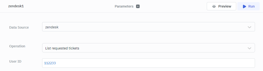 ToolJet - Data source - Zendesk