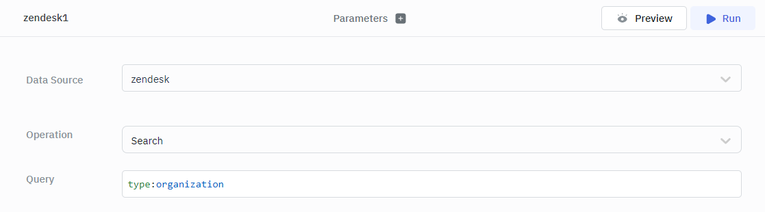 ToolJet - Data source - Zendesk