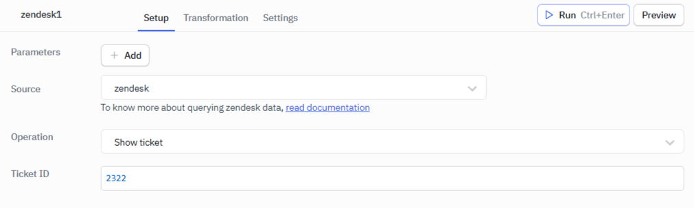 Zendesk show query