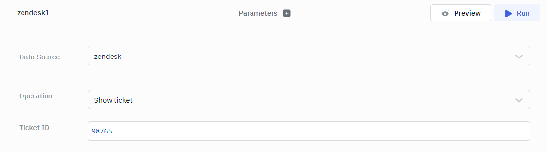 ToolJet - Data source - Zendesk