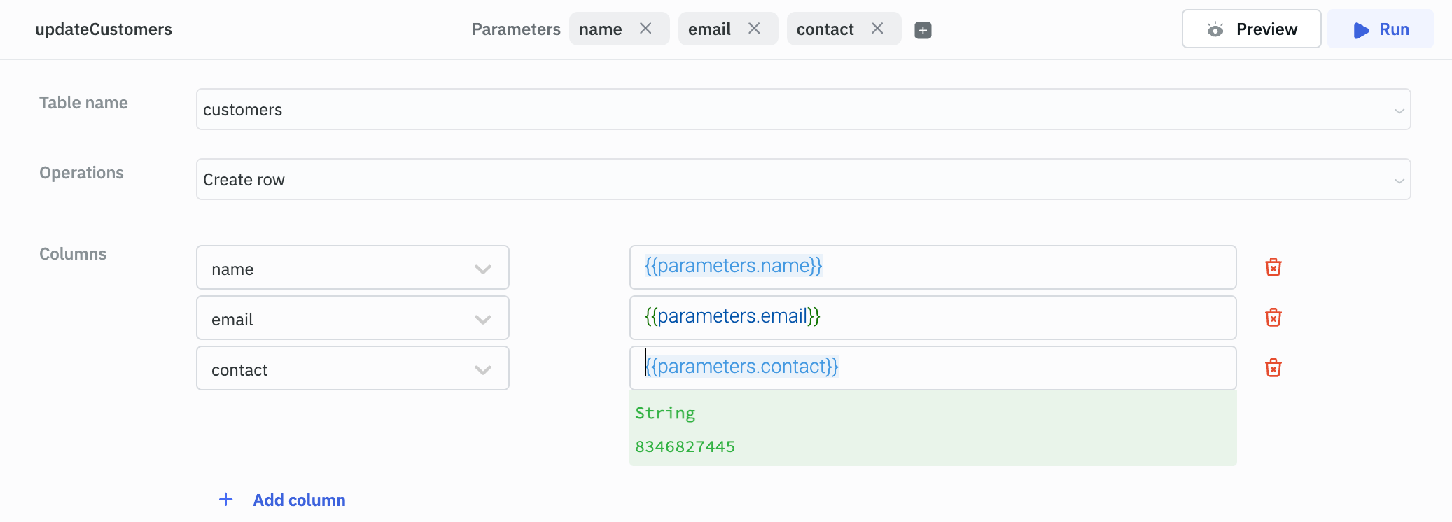 How to: use custom parameters