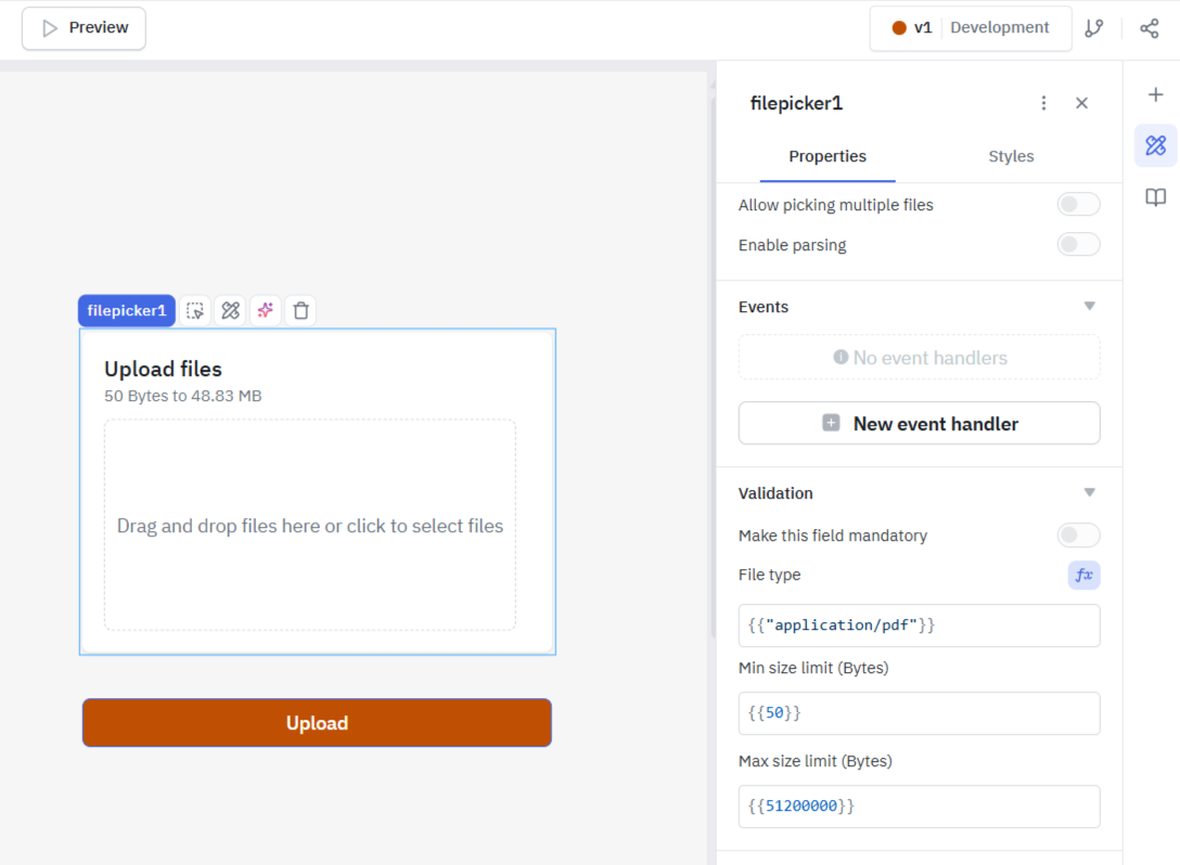gcs UI component