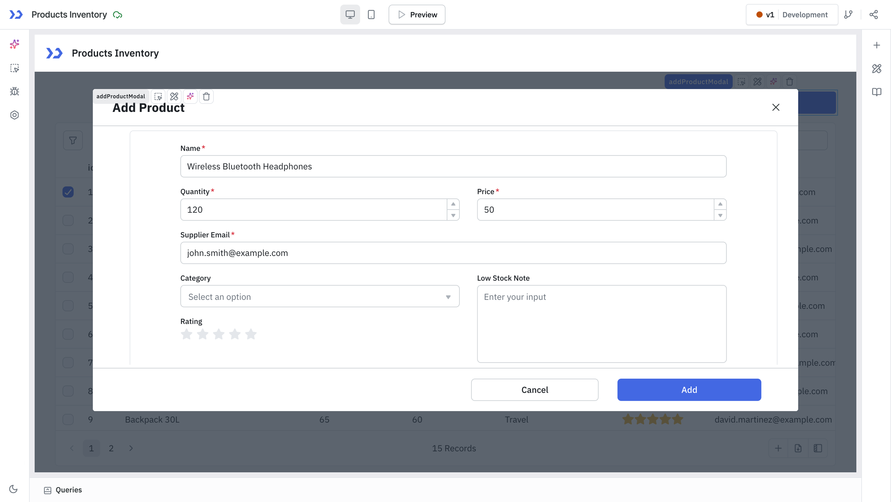 Form UI