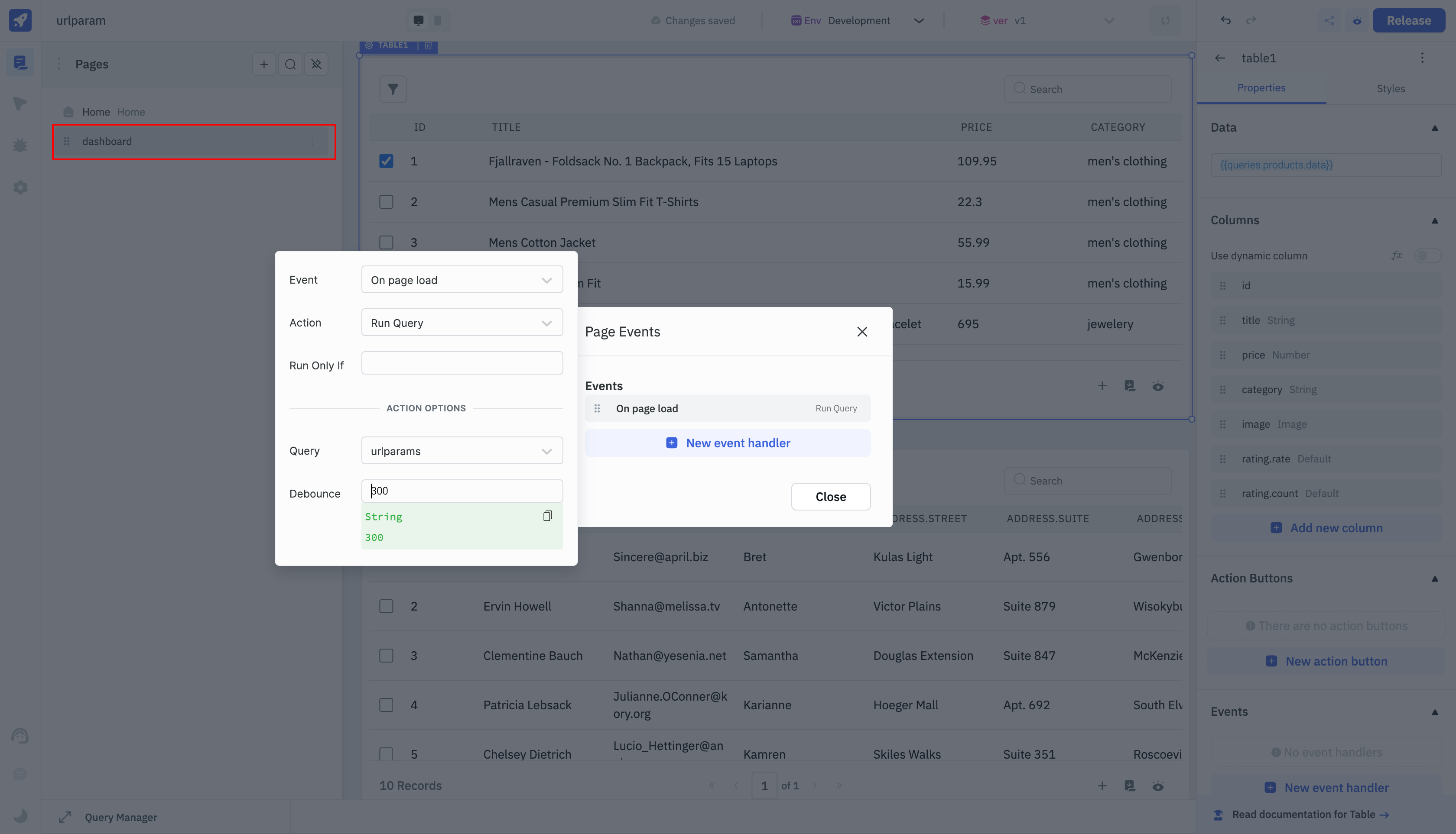 Use URL Parameters on page load