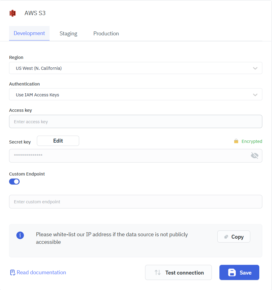S3 add datasource