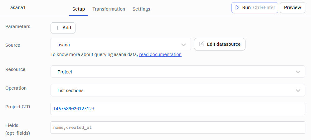 Asana List section ops