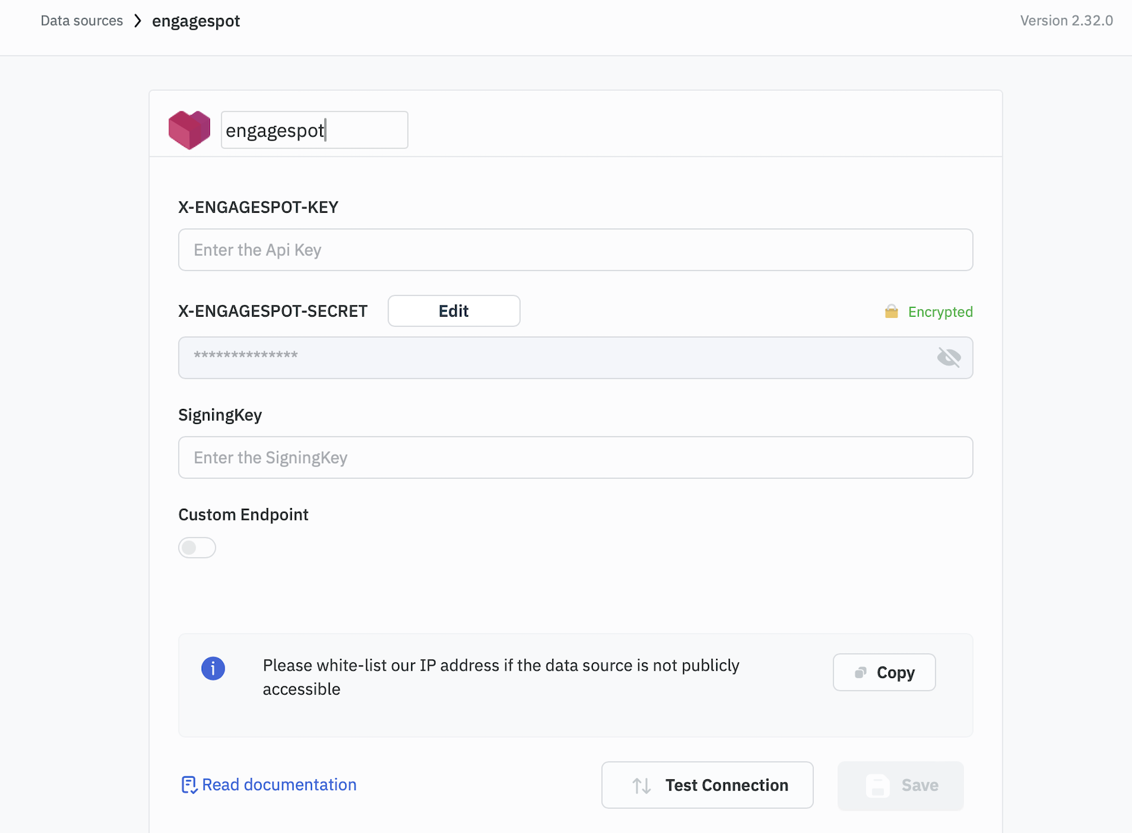 Engagespot API Key