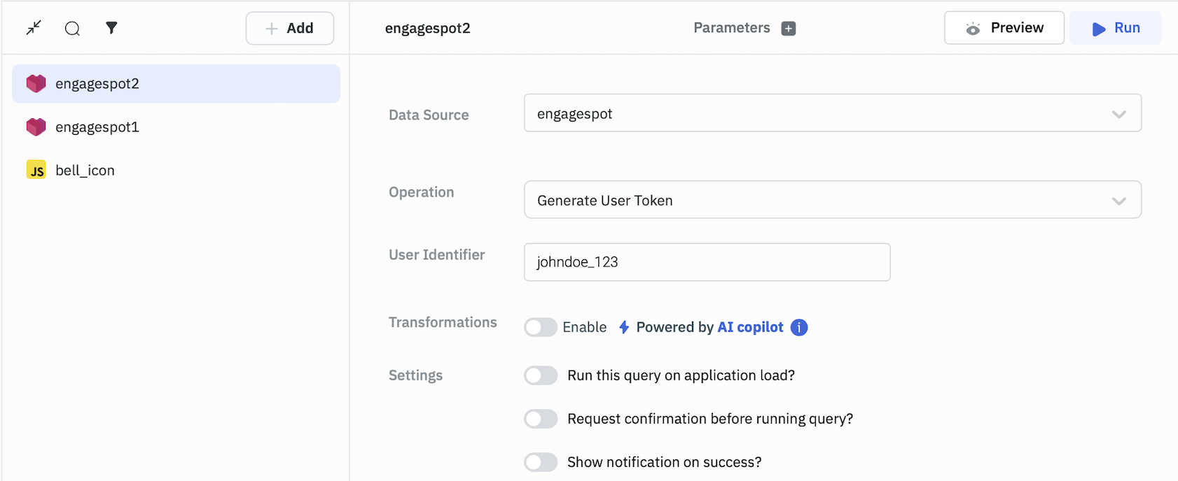 engagespot generate token