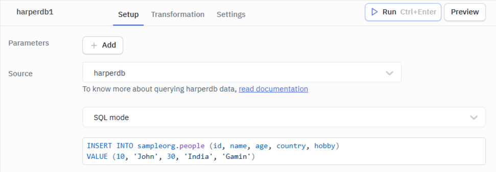 Marketplace: HarperDB