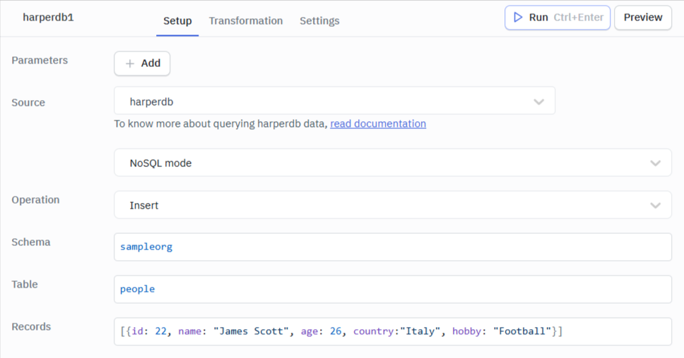 Marketplace: HarperDB