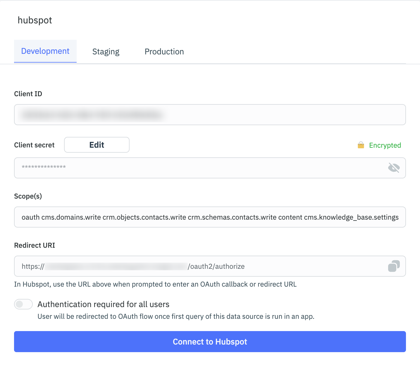 HubSpot Configuration